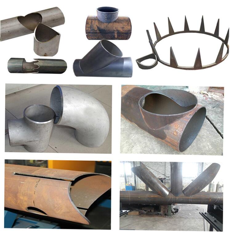 1.8米乘3相貫線管板一體數控切割